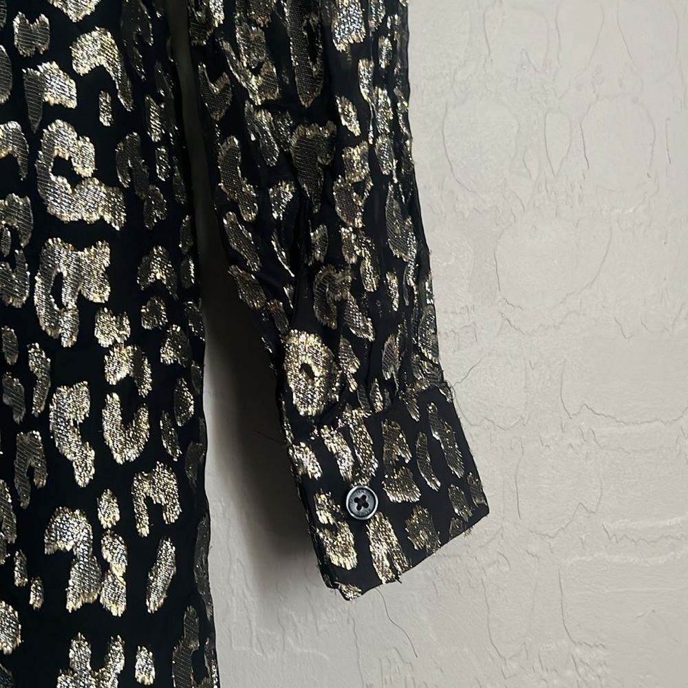 MICHAEL MICHAEL KORS Metallic Leopard Clip Jacquard Dress - Picture 6 of 8